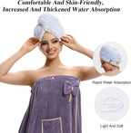 Hair Drying Towels, 19.7x31.5 inch Hair Towels - Image 7
