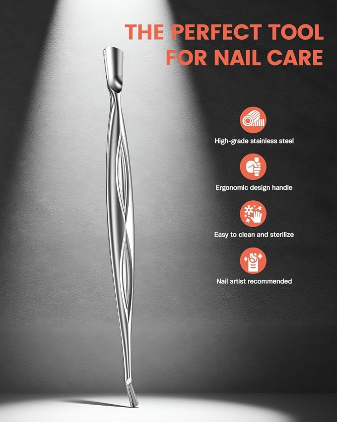BEZOX Cuticle Pusher with Trimmer - Image 2