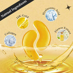 Adofect 30 Pairs Under Eye Patches -Reduce Eye Bags -24K Gold Eye Mask Collagen - Image 3