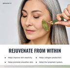 Gua Sha Massage Tool Jade Roller Skin Care Kit by Branfit, 100% Natural Jade - Image 6