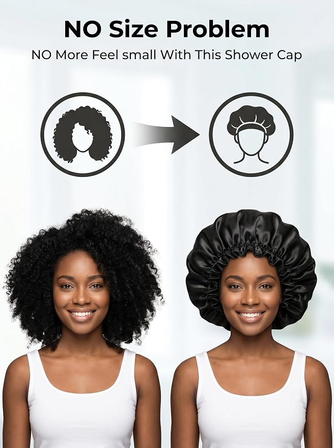 Aquior Shower Caps, Reusable Shower Cap - Image 2