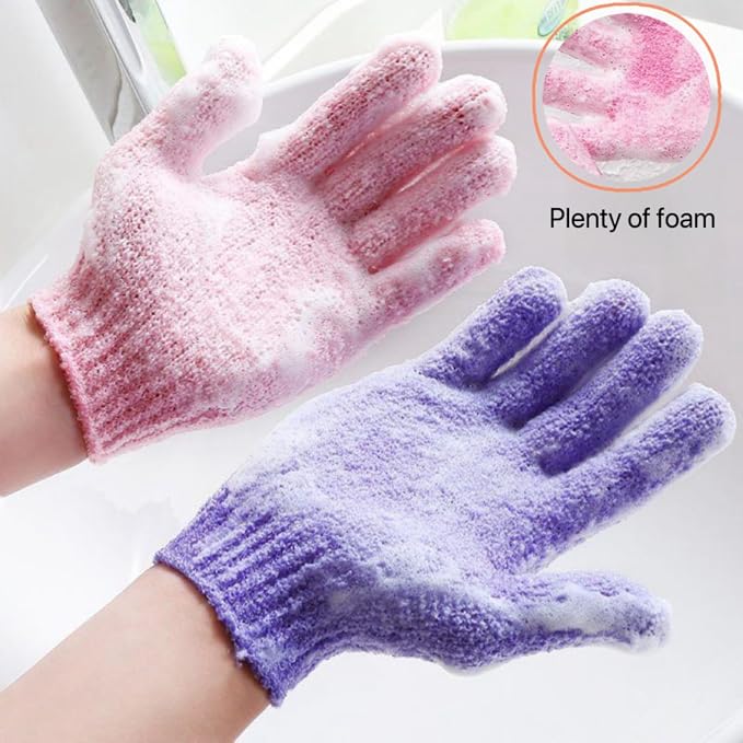 12 Pcs Exfoliating Bath Gloves, Deep Scrubbing Dead Skin Shower Gloves - Image 5
