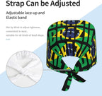 Adult Working Cap Adjustable Cleaning Work Sweatband Scrub Hat Tie Back Hats - Image 4