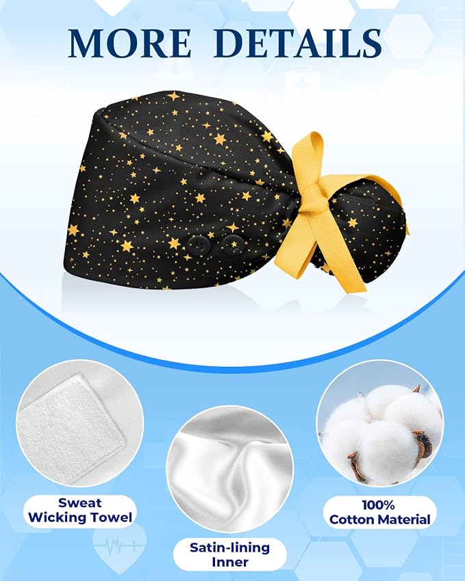 Plifal 100% Cotton Scrub Cap - Image 3