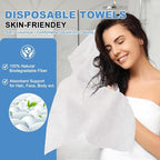Disposable Hair Drying Towel 32"x16", Ultra Absorbent & Soft Disposable Body - Image 4