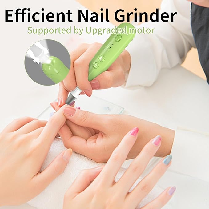 Professional Manicure Pedicure Kit, Cordless Electric Nail File Set, - Image 6