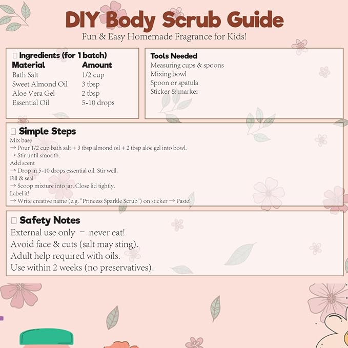 Body Scrub Making Kit- Make Your Own Salt Body Scrub set - Image 6