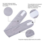 4 PCS Facial Spa Headbands， Makeup Shower Bath Wrap Sport Headband Terry Cloth - Image 4