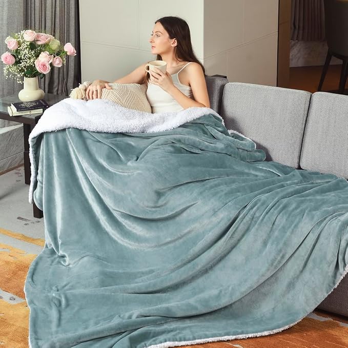 KAWAHOME Sherpa Fleece King Size Blanket - Image 7