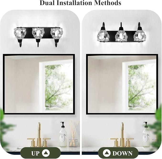 3-Light Bathroom Light Fixtures, Bathroom Wall Lamp - Image 4