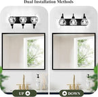 3-Light Bathroom Light Fixtures, Bathroom Wall Lamp - Image 4
