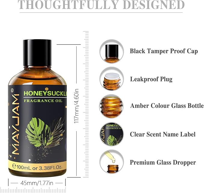 MAYJAM 100ML/3.38FL.OZ Honeysuckle Fragrance Oils - Image 8