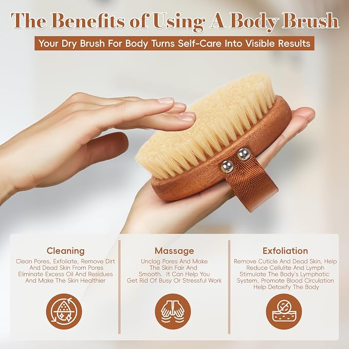 DEBETOOL Dry Brushing Body Brush - Image 3