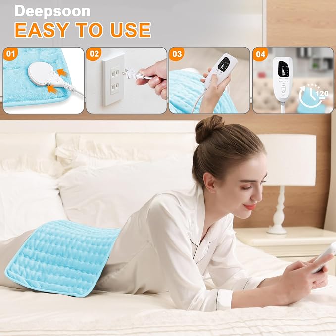 Deepsoon Heating Pad, Electric Heating Pads - Image 6