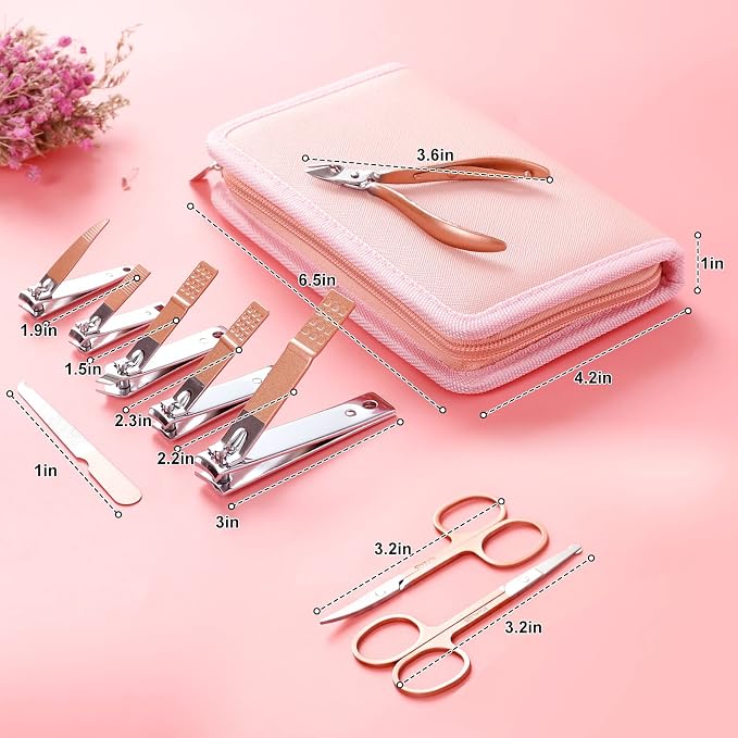 Manicure Set Pedicure Kit Womens Nail Clippers Set 32 in 1 Professional - Image 7