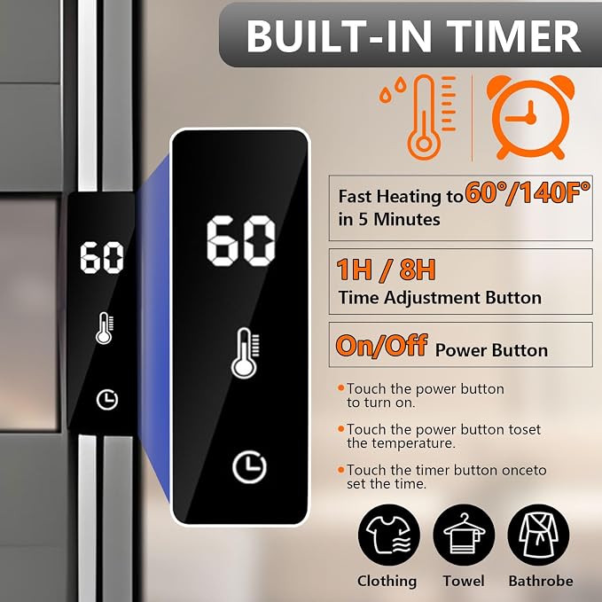Towel Warmer Rack, Heated Towel Rack - Image 4