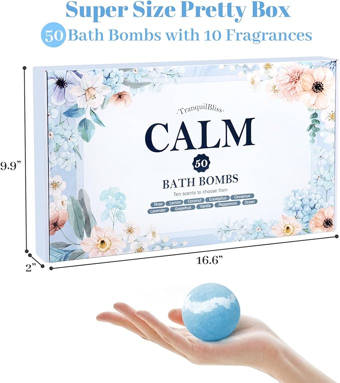TranquilBliss Bath Bombs Set 50 PCS - Image 2