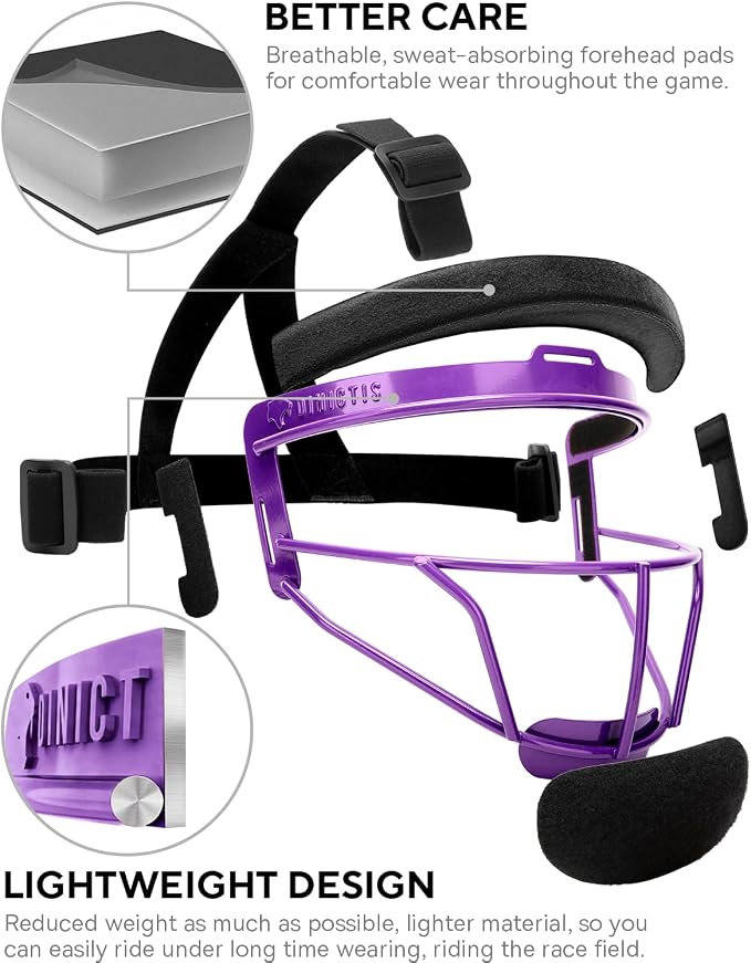 Dinictis Softball Face Mask, Lightweight, Comfortable, - Image 3