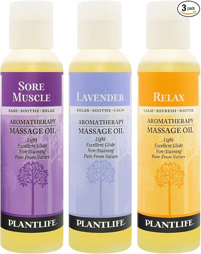Plantlife Massage Oil 3-Pack by PlantlifeNaturalBodyCare