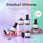 modelones Cat Eye Gel Nail Polish 6 Colors Red Green Silver Purple Blue Glitter - Image 8