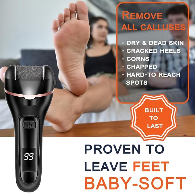 Callus Remover for Feet, 13-in-1 Professional Pedicure Tools Foot Care Kit - Image 2