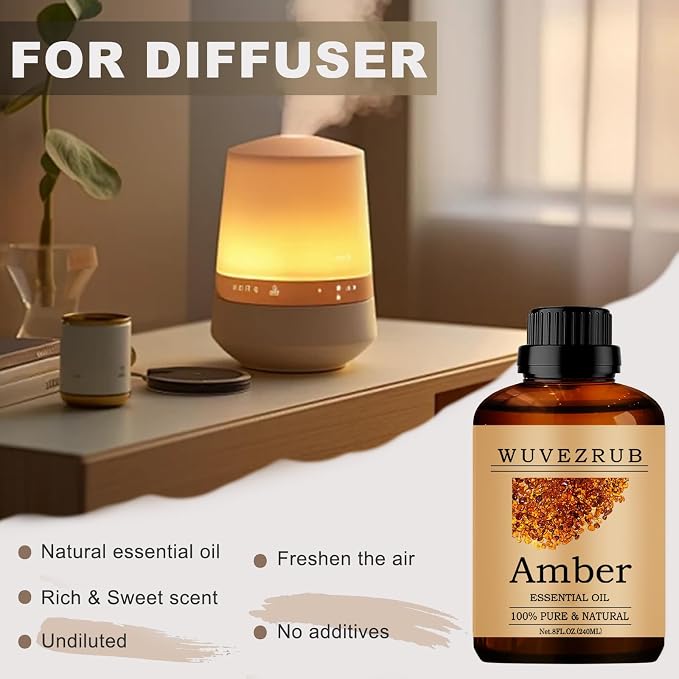 Amber Essential Oil - 240ML Pure and Natural - Image 5