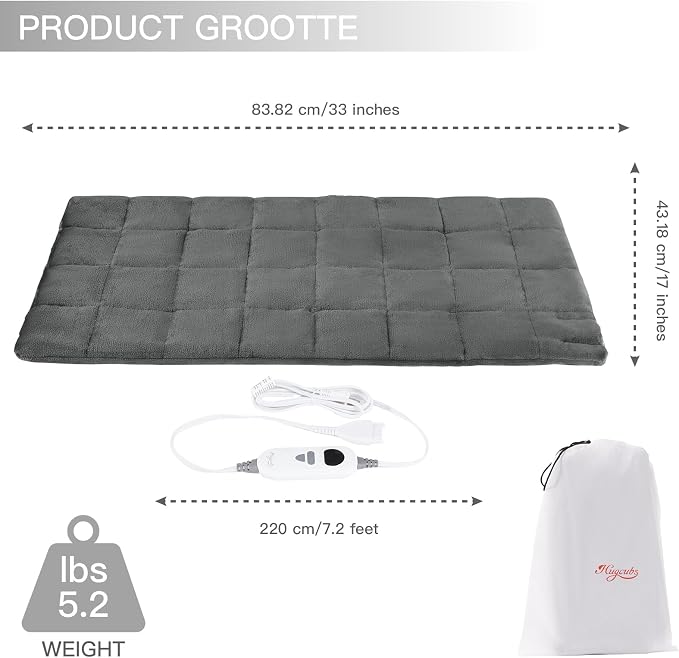 Weighted Heating pad XL 17''x33'' fsa Eligible Items only List hsa Store - Image 5