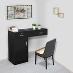 Wall Mount Styling Station for Hair Stylist, Wooden Hair Salon Station Storage - Image 2