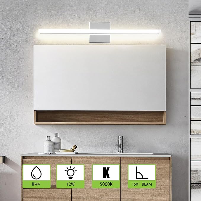 LED Bathroom Vanity Light 24inch Over Mirror Lighting Fixture Modern Indoor - Image 2