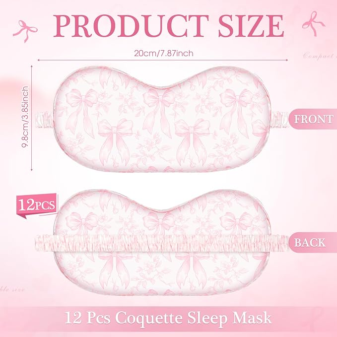 Honeydak 12 Pcs Silk Sleep Masks - Image 2