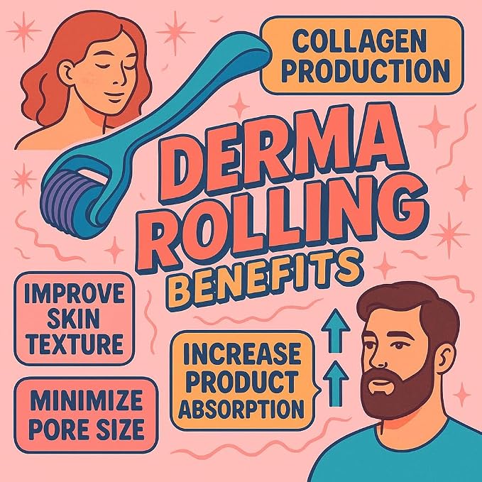 540 Stainless Steel Micropoint Derma Roller – Microneedling Roller - Image 7