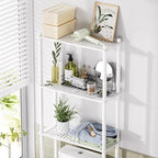 AmazerBath Over The Toilet Storage Bamboo, Bathroom Over Toilet Organizer Rack - Image 3