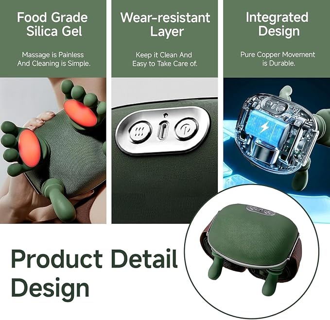 Cordless Neck Massager with Heat, 4D Bionic Shiatsu Neck and Shoulder Massager - Image 7