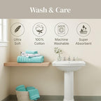 Modern Threads Natural Vine 6-Piece 100% Cotton Towel Set – Yarn Dyed Jacquard - Image 7