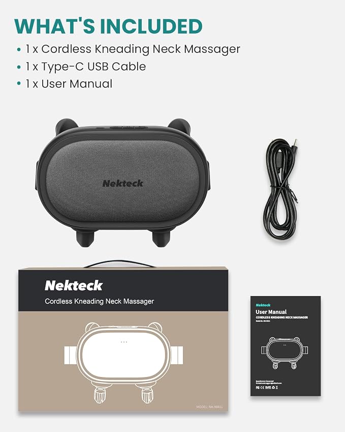 Nekteck Shiatsu Neck Massager - Image 8