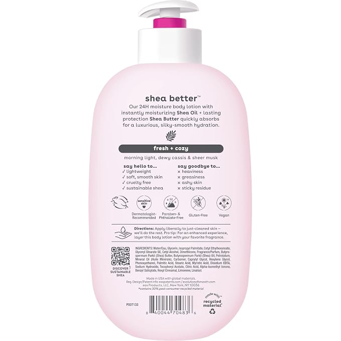 eos Shea Better Body Lotion, Fresh & Cozy, 24-Hour Moisture Skin Care, - Image 11