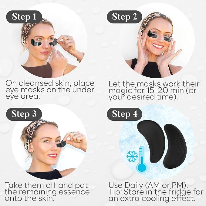 BLOOMORA Snail Mucin Under Eye Patches, - Image 6