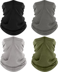 ROXUN 4 Pack Neck Gaiter, Cooling Breathable Face Mask UV Protection Scarf by Roxun