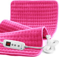 CooCoCo Pink Heating Pad for Period Cramps, FSA Eligible Cute Heated Pad by CooCoCo