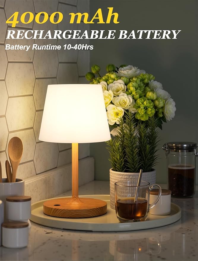 Kakanuo Cordless Shower Lamp Waterproof, Cordless Lamp - Image 3
