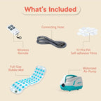 Bubble Bath Massager Mat for Bathtub, 47.24" x 14.57" Full-Body Heated Air Spa - Image 11
