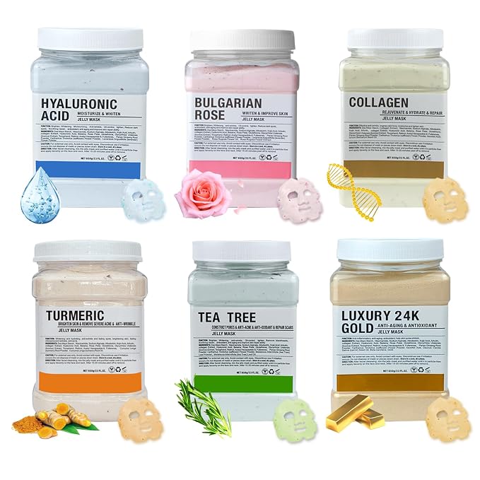 Jelly Mask for Facials Professional, Hydrating & Moisturizing Peel-Off Natural by Unknown