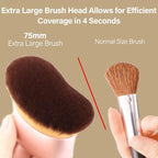 Extra Large Body Makeup Brush For Self Tanner, Leg Makeup &Bronzer Blend - Image 3