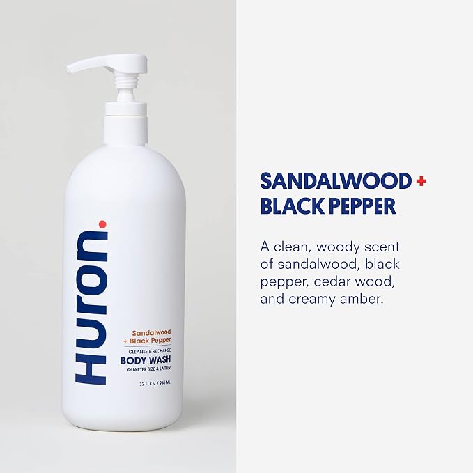 Huron Body Wash for Men and Women, Hydrating Daily Cleanser - Image 4