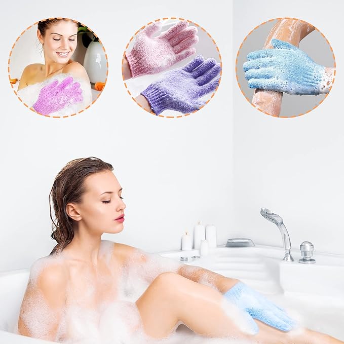 30 Pcs Exfoliating Gloves for Shower, 15 Colors Body Exfoliator Glove - Image 7