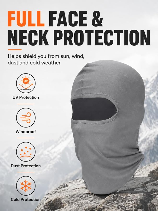 SATINIOR 6 Pcs Ski Mask Cover Balaclava Full Face Mask Summer Face Cover UV - Image 4