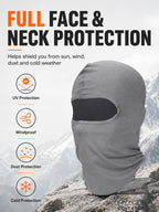 SATINIOR 6 Pcs Ski Mask Cover Balaclava Full Face Mask Summer Face Cover UV - Image 4