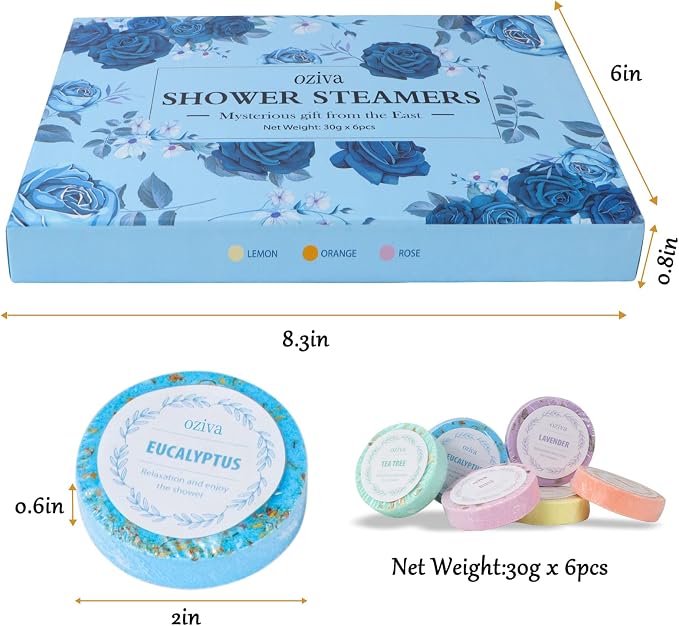 Shower Steamers- Box of 6 Premium Shower Bombs - Image 2