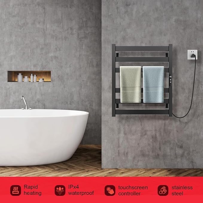 Towel Warmer, Stainless Steel Towel Warmer Rack - Image 2