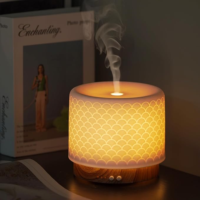 Essential Oil Diffuser - 280ml Ceramic Diffuser by ONABOVIVA